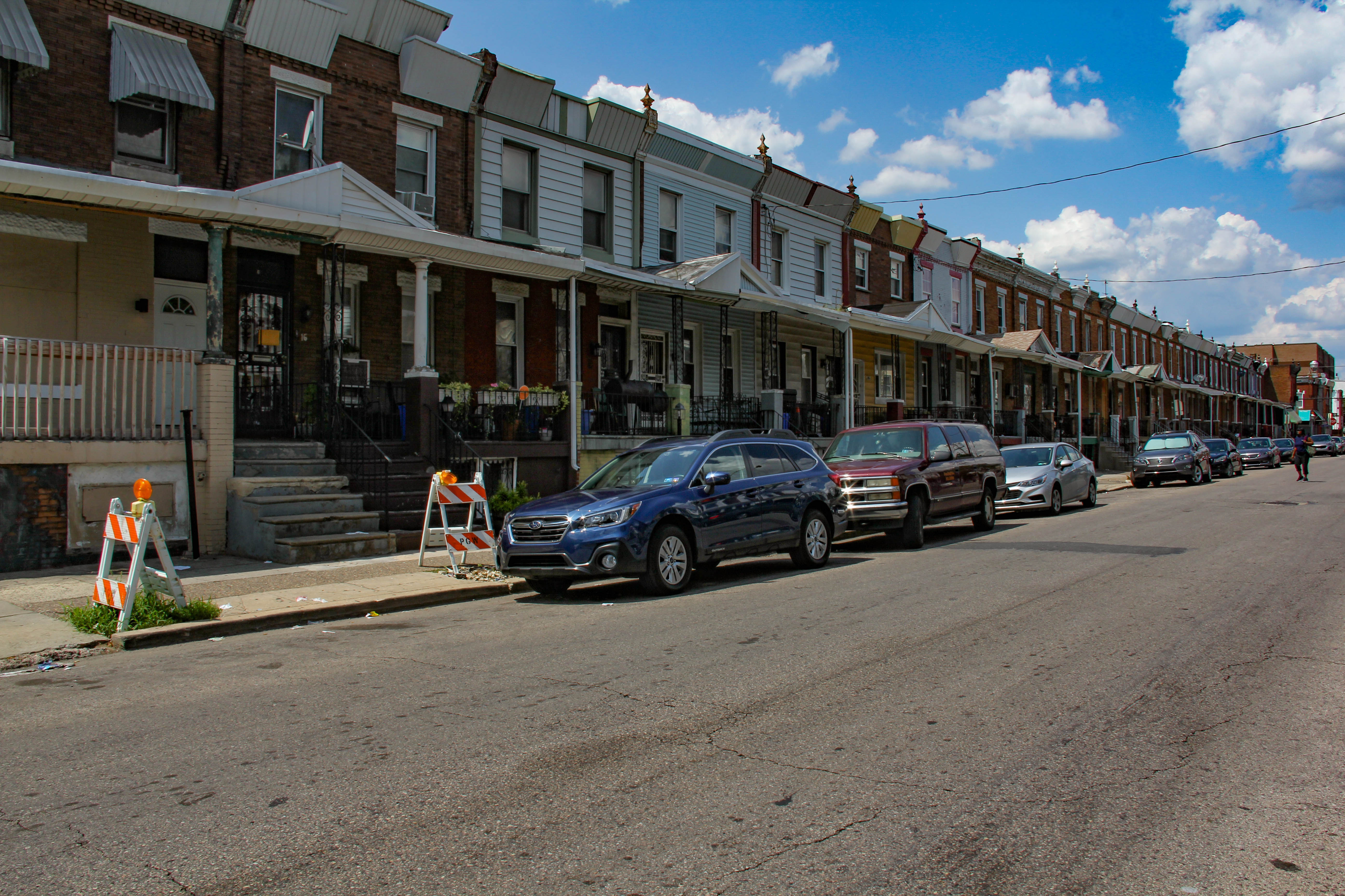 Rowhouses on 56th St. between Market and Arch