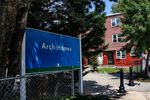 Entrance to Arch Homes