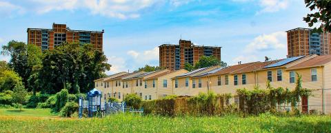 West Park Apartments from the west