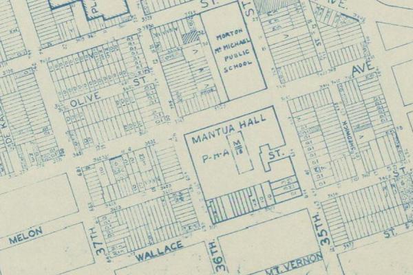 Mantua Hall 1962 Land Use Map