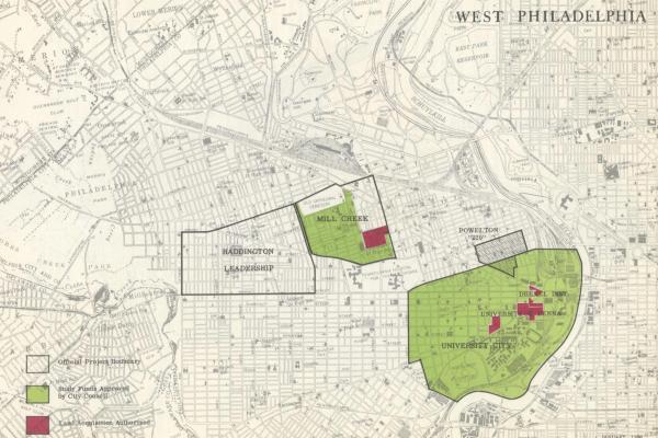 PHA Mill Creek Haddington Map, 1960